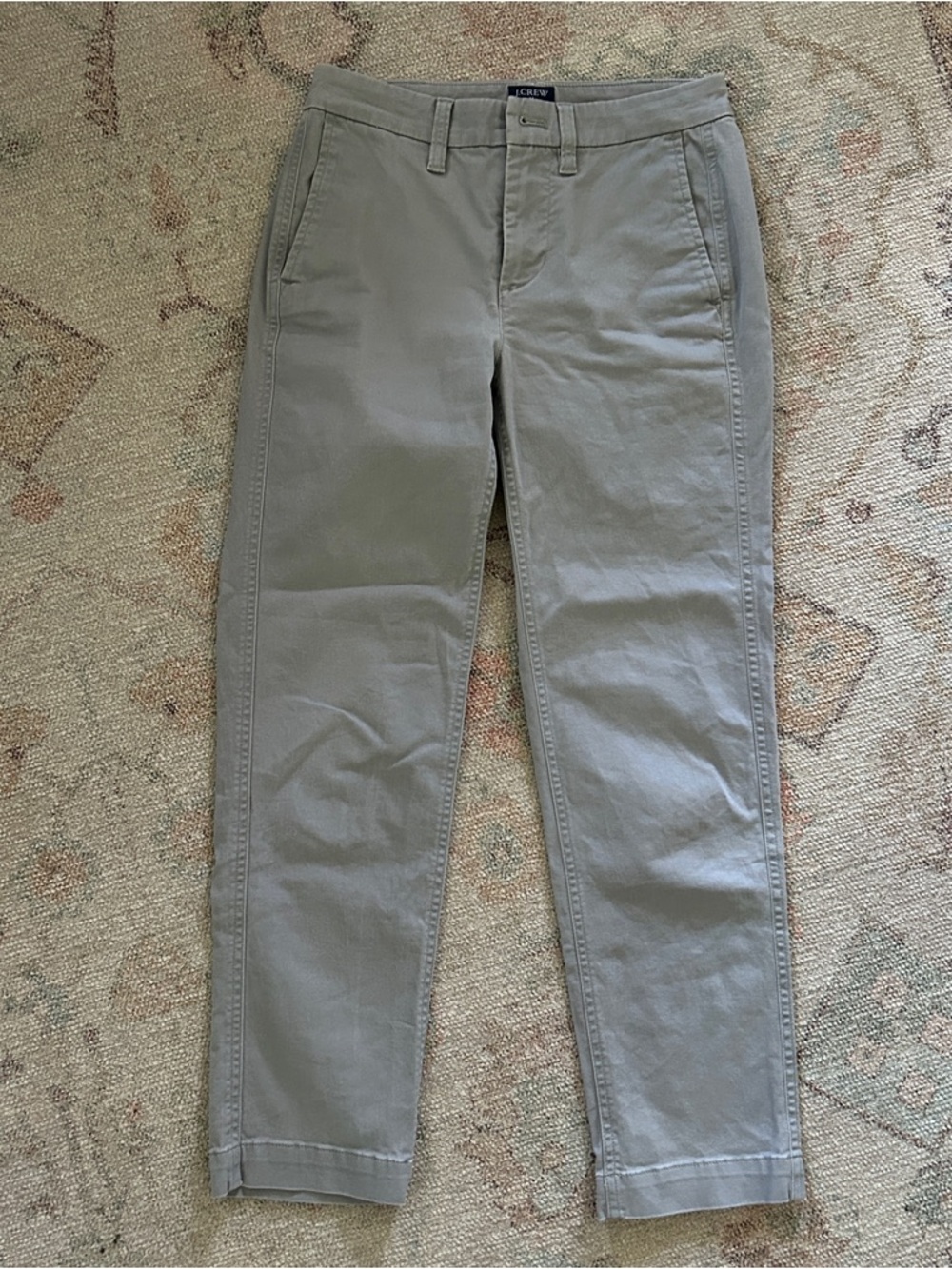 J. Crew High Rise Girlfriend Chino Pants - Gray 00P